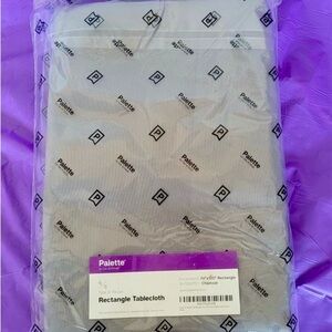 120”x 70” Rectangle Tablecloth by Gee Di Moda in Charcoal color/polyester.